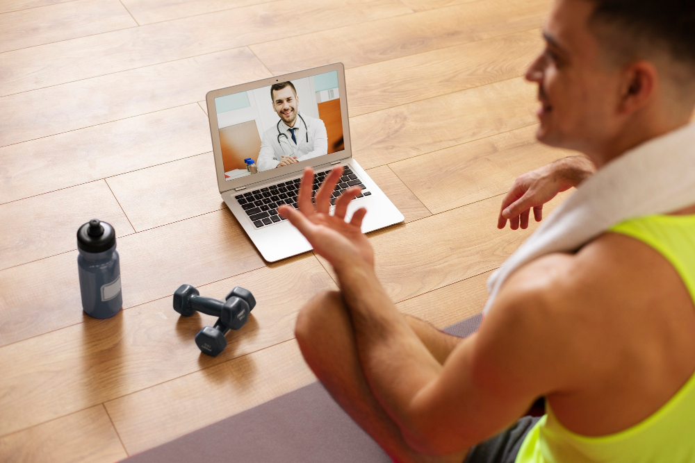 YOS Online consultation with sports physiotherapist